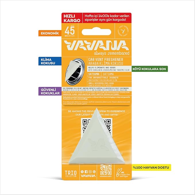 SPIN Multi-Scent Car Air Freshener – Mango & Melon, Satsuma, Velvet Lavender, Essential Oil Vent Clip (3 Pack)