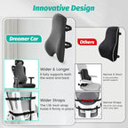 High Back Support for Office Chair Fully Support Entire Back for Comfort,Pain Relief and Posture Improved- Memory Foam Lumbar Support Pillow for Office Chair,Recliner