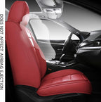 Full Coverage Faux Leather Car Seat Covers Full Set,Automotive Seat Covers for Cars,SUVs Pick-up Truck, Car Seat Cushion, Wine Red Seat Covers,Front Seat Cover,Car Seat Protector