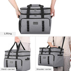 Insulated Soft Cooler Bag, Large Ice Coolers Soft Sided Ice Chest for Beach, Collapsible and Portable