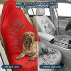 Car Seat Towel Cover, Universal Front Seat Protector for Cars, SUVs and Trucks, Sweat Towel Car Seat Cover for Gym, Yoga, Swimming, Pets and Family Travel, Haute Red, 2 Pack