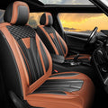 Fit CRV Car Seat Covers Premium Leather for Honda CRV cr-v 2011-2025 2026. Waterproof， Breathable, Scratch-Resistant & All-Weather Seat Cushion Protector (Full Set,Brown&Black)