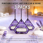 3 Pack Car Air Freshener & Car Deodorizer, Lavender Scented - Long Lasting Hanging Car Air Fresheners for Women & Men, Car Accessories by VUTOLLOSA