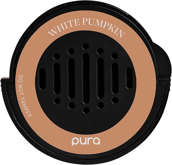 Pura Car Scent Refill - Fragrance for Pura Car Diffuser - Clean & Safe Luxury Diffuser Scent - Long-Lasting Fragrance for 30 Days of Aroma- White Pumpkin