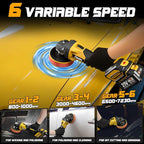Cordless Buffer Polisher for Car Detailing,7230 RPM Car Buffer Polisher,21V 4.0Ah Li-ion Battery,Cordless Polisher With 29 PCS Car Detailing Kit,for Polishing, Waxing, Boat Sanding, Scratch Removing