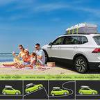 Sailnovo Rooftop Cargo Carrier Roof Bag,20 Cubic feet Soft PVC Waterproof Roof Bag for Most Vehicles with/Without Rack with Strap,Anti-Slip Mat,Padlock,Foldable Car Top Carrier for Road Trip Camping