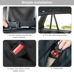 Dog Car Seat Cover for Back Seat with Mesh Window, 600D Heavy Duty Waterproof Hammock, Universal Fit for Cars and SUVs (Standard 56.5"x53")