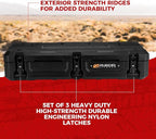 RUGCEL 98L Off-Road Storage Case - 90 Quart Waterproof Dry Box for Overland Trips, Car Camping & Roof Gear Storage