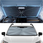 Autorder Windshield Sun Shade Umbrella for 2018-2024 Subaru Crosstrek Wagon Accessories,Upgraded Ice Crystal Material,Easy Setup Umbrella Sunshade for Car Windshield,100% Sun Blocking