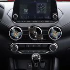 4 Pcs Blue Bling Butterfly and Heart Car Air Fresheners Vent Clips Diffuser Vent Clip Rhinestone Diamond Decoration Car Interior Decor Cute Accessories for Women, Automotive Air Fresheners (Black, 2)