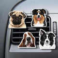 WIRESTER Set of 4 Fresh Scented Car Air Freshener Vent Clip, Decorative Accessories, Interior Decoration for Cars - Dogs, Cats, Animal