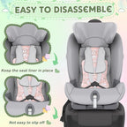 Pinkunn Gel Car Seat Baby Cooling Pad for Summer Breathable Stroller Cooler Pad Multifunctional Carseat Cooling Mat for Baby Child Dining Chair Safety Seat Stroller(Pink,Animal)