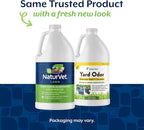 NaturVet – Yard Odor Eliminator Plus Citronella Spray – Eliminate Stool and Urine Odors from Lawn and Yard – Designed for Use on Grass, Patios, Gravel, Concrete & More – 64oz Refill (No Hose Nozzle)