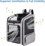 Extra Large Pet Carrier Backpack Cats Under 30 Lbs, for Dogs Puppies Rabbits Other Animals Under 25 Lbs, Ventilated Design, Great for Travel/Hiking/Outdoor Use
