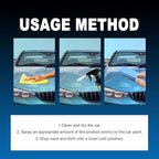 Sopami Car Coating Spray,Quick Effect Coating Agent,Quickly Coat Car Wax,Car Scratch Wax Polish Spray Waterless Wash,Oil Film Emulsion Glass Cleaner with towel (2 pcs)
