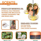 Custom Air Freshener for Car - Double Sided Photo Personalized Car Scents Air Freshener, Smell Air Fresheners With Picture for Wardrobe, Bathroom,Hanging Ornaments (Heart-1PCS)