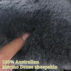 Aegis Cover Premium Australian Merino Sheepskin Car Seat Cover, Easy-Install Summer & Winter Universal Fit for SUV Truck Sedan Most Vehicles (FS-Charcoal)