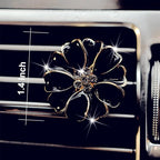 2 Pieces Daisy Flower Air Vent Clip Cute Car Air Freshener Clip Bling Rhinestone Car Air Outlet Decorations Charm Car Inter Decor Accessories for Girls Women