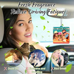5pcs Custom Air Fresheners with Picture - Personalized Double Sided Photo Text Air Freshener for Car Wardrobe Bathroom Hanging Ornaments