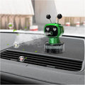 Smart Cute Robot Car Air Freshener, Fine Spray Car Aromatherapy Machine with Four-Gear Adjustment, Auto On/Off Mini Robot Fillable Essential Oil Diffuser for Vehicle Home Office (Flower)