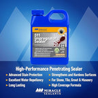 Miracle Sealants 511 Impregnator Advanced Penetrating Sealer for Countertops, Stone, Tile & Grout, Quart