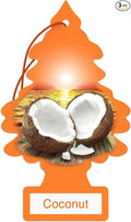 3 Singles Little Trees Car Air Freshener Coconut Fragrance