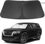 Windshield Sun Shade Custom Fit for 2022 2023 2024 2025 2026 Nissan Pathfinder Accessories Foldable Sunshade Sun Blocker Protect Car from Sun Rays & Heat Damage Keep Car Cooler