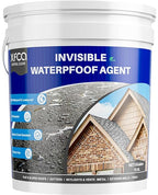 Transparent Waterproof Sealant,5 Gallon Clear Transparent Waterproof Coating,Liquid Invisible Water Proof Agent for Roofs Walls,Garden,Bathroom,Kitchen Indoor & Outdoor Water Proof Adhesive