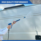 Essential Washer Brass Pressure Washer Gun and Hose Kit | M22 Adaptors | 18" Extension Wand | Nozzle Guard