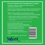 No Scent Reptile Tank Cleaner Spray & Pet Odor Management for Bearded Dragon, Turtle, Lizard Terrarium Freshener (128 Fl Oz/Gallon)