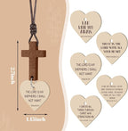 Sivak 5 Pcs Cross Car Air Fresheners Christian Heart Cross Hanging Gift for Driver Bible Car Mirror Rearview Decor Accessories Religious Scented Church Sunday School Gift