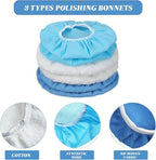 20 Pieces Car Orbital Buffer Polisher Pad Bonnet Microfiber Max Bonnet Polishing Buffing Pad Cover(3-4 Inches)