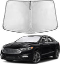 EcoNour Windshield Sunshade Compatible for Ford Fusion 2013-2019 2020 2021, Sun Visor for Front Windshield & Window Sun Shade Cover, UV Heat Blocker & Protector, Car Accessories