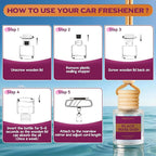 Car Air Freshener Diffuser Hanging, Black Rose Oud Fragrance Oil