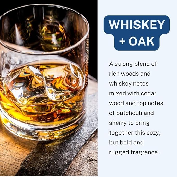 CE Craft Whiskey + Oak Car Air Hanging Fragrance Oil Diffuser, Air Freshener for Essential Oils, Scents Aromatherapy Automobile, Long Lasting Car Fresh