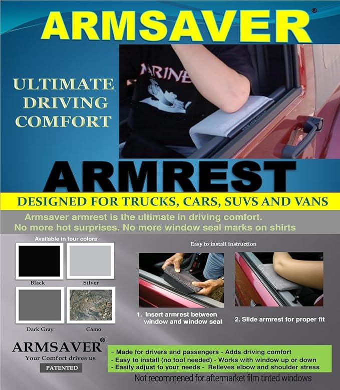 armsaver Black armrest for car armrest jeep dodge,ford chevy trucks and truck and suvs