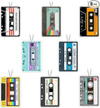 GTOTd Retro Tape Cassette Refreshing Ice Car Air Freshener Card（8Pack）80s Party Decorations Christmas Ornament Accessories Gifts Merch Pendant Room for Hanging Rearview Car Interior Household