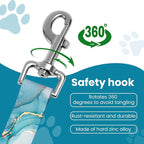 Adjustable pet cat and Dog car seat Belt，The Lanyard is Flexible and Adjustable from 20 to 33 inches(Blue Marble)