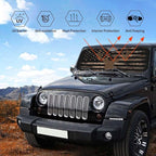 American Flag Camouflage Car Windshield Sunshade Front Window Sun Visor Protector Foldable Shield Cover for Truck SUV