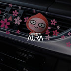 AURA Car Air Freshener Vent Clip, Apeach (Will You Marry Me, 0.14fl oz*2, Pack of 2) - Long-Lasting Odor-Fighting Scent. Kakao Friends Figurine. Car Decoration Accessories, Diffuser, Absorber