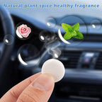 10 Pcs Car Air Fresheners Refills Solid Fragrance Replacement Pads Car Air Vent Clip Freshener Long Lasting Air Freshener for Car (Ocean Flavor)