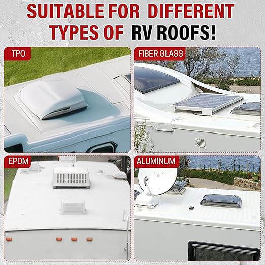 RV Roof Sealant 1 Gallon, RV Roof Coating Quick Drying Solar Reflective, Leak Repair Liquid Flexible Membrane Waterproof Paint for Camper & Travel Trailers(White)