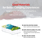 zzlamb Camping Blanket for Cold Weather,Outdoor Puffy Blanket Portable Down Alternative,Windproof Warm Cloak with Snaps,Cozy Quilt Backpacking Picnic RV Travel Plane Car Hammock Beach Climbing