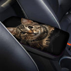 Dreaweet Car Armrest Cover Pad Soft Center Console Cover Black Cat Car Accessories for Women Interior Cute,Universal Armrest Cover for Car Truck SUV Sedan