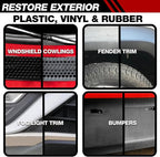 Ceramic Trim Coat Kit, Plastic Restorer for Cars Ceramic Coating Wipes to Lasting Over 230 Washes,The Ceramic Coating Helps Improve Optical Clarity On Clear Car Plastic