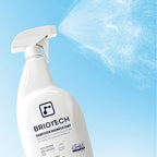 BRIOTECH Sanitizer Disinfectant Hypochlorous, Kill 99.99% of Viruses & Bacteria, Control Mold, Eliminate Odor, Gentle for Nursery & Play Rooms, Food Contact Surface Sanitizer, 1 Gallon Refill