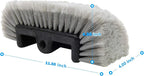 CARCAREZ 12" Car Wash Brush with Soft Bristle for Auto RV Truck Boat Camper Exterior Washing Cleaning, Grey