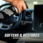 Slick Products Multi-Surface Interior Conditioner – Cleans & Conditions Vinyl, Plastic & Leather – Non-Greasy Car Interior Cleaner & Protectant – Fresh New Car Scent – 128 oz.