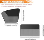 Car Front & Rear Side Window Sunshade, Magnetic Automotive Windshield Privacy Curtain with Half Shade, Mesh Sun Protection Cover Blocks Heat, Glare, UV Rays for Driver Passenger (4PCS)