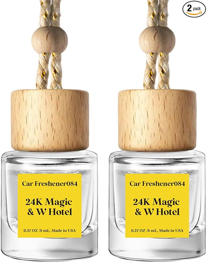 C Classy Car Air Freshener Hanging 2 Pack, Air Fresheners, Hotel Scent Diffuser Oil for Cars, Long-Lasting Fragrance, Cute Car Accessories, C ar Freshener for Women & Men Gift, Made in USA